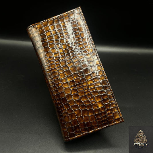 100% Premium Grade Crocodile Leather Wallet